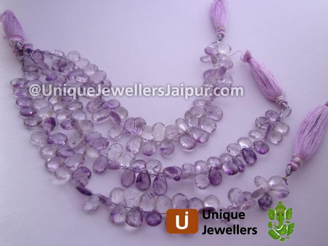 Moss Amethyst Fac Pear Beads